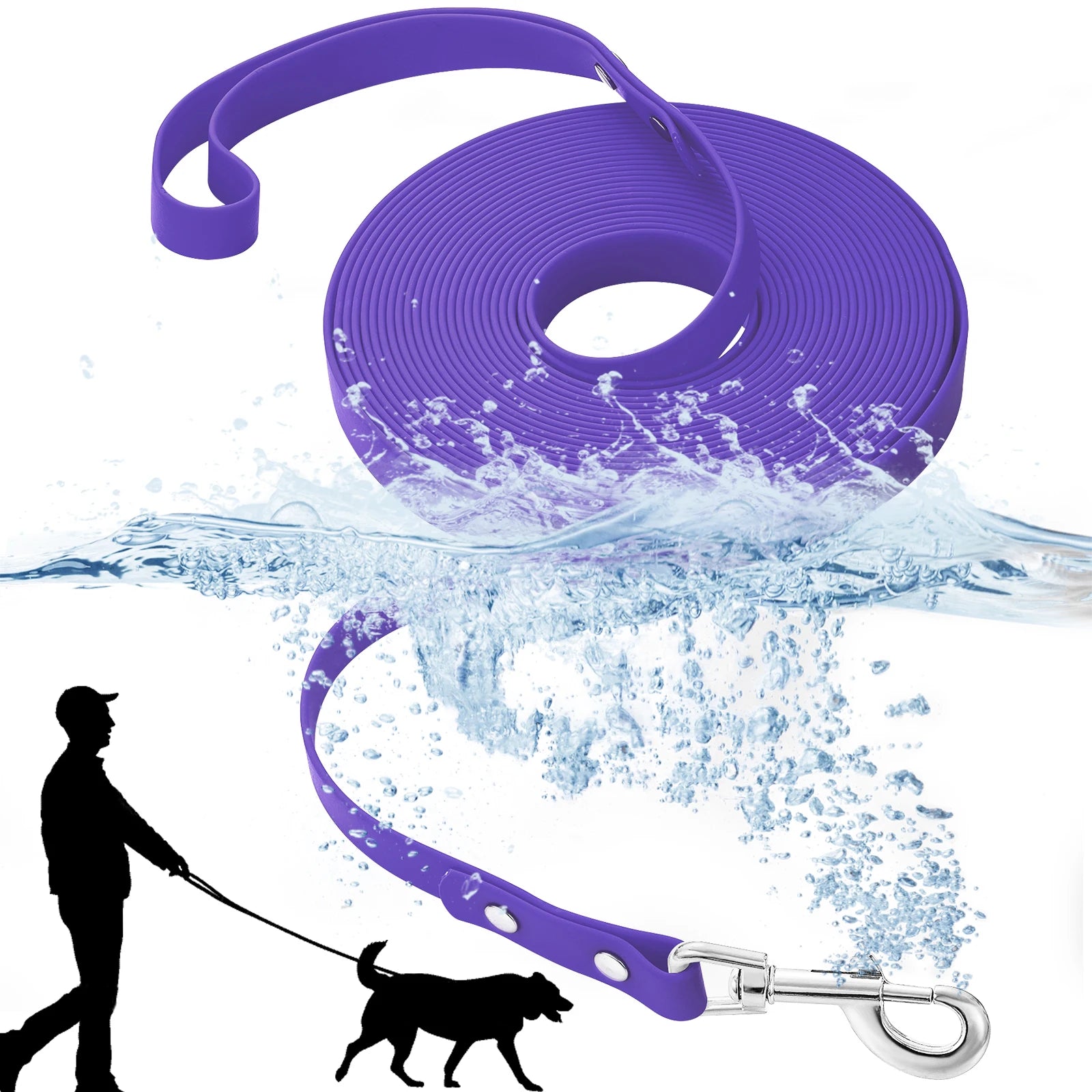 Dog Leash Long PVC Leashes 3M 5M 10M15M Easy Clean Waterproof Walk Training Durable For Large Medium Small Dogs