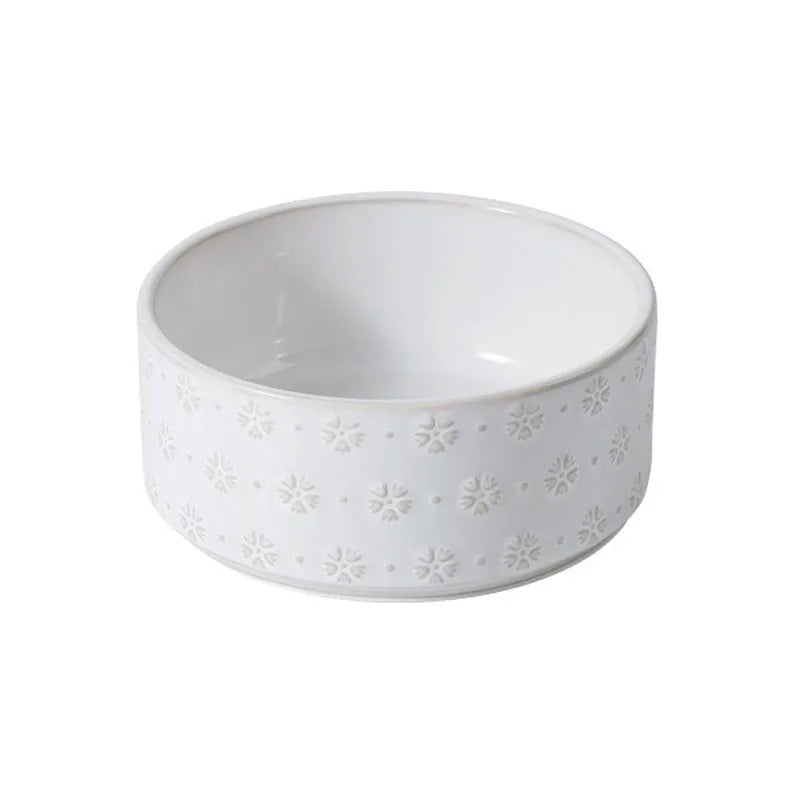 1800ml Big Dogs Bowl Double Ceramic Elevated Pet Food Water Feeders Small Medium Large Dog Feeding Supplies with Wooden Stand